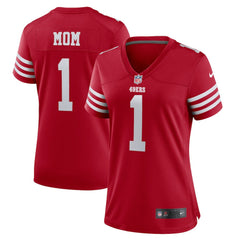 Number 1 Mom San Francisco 49ers Women's Game Jersey Scarlet | Nike for Sale