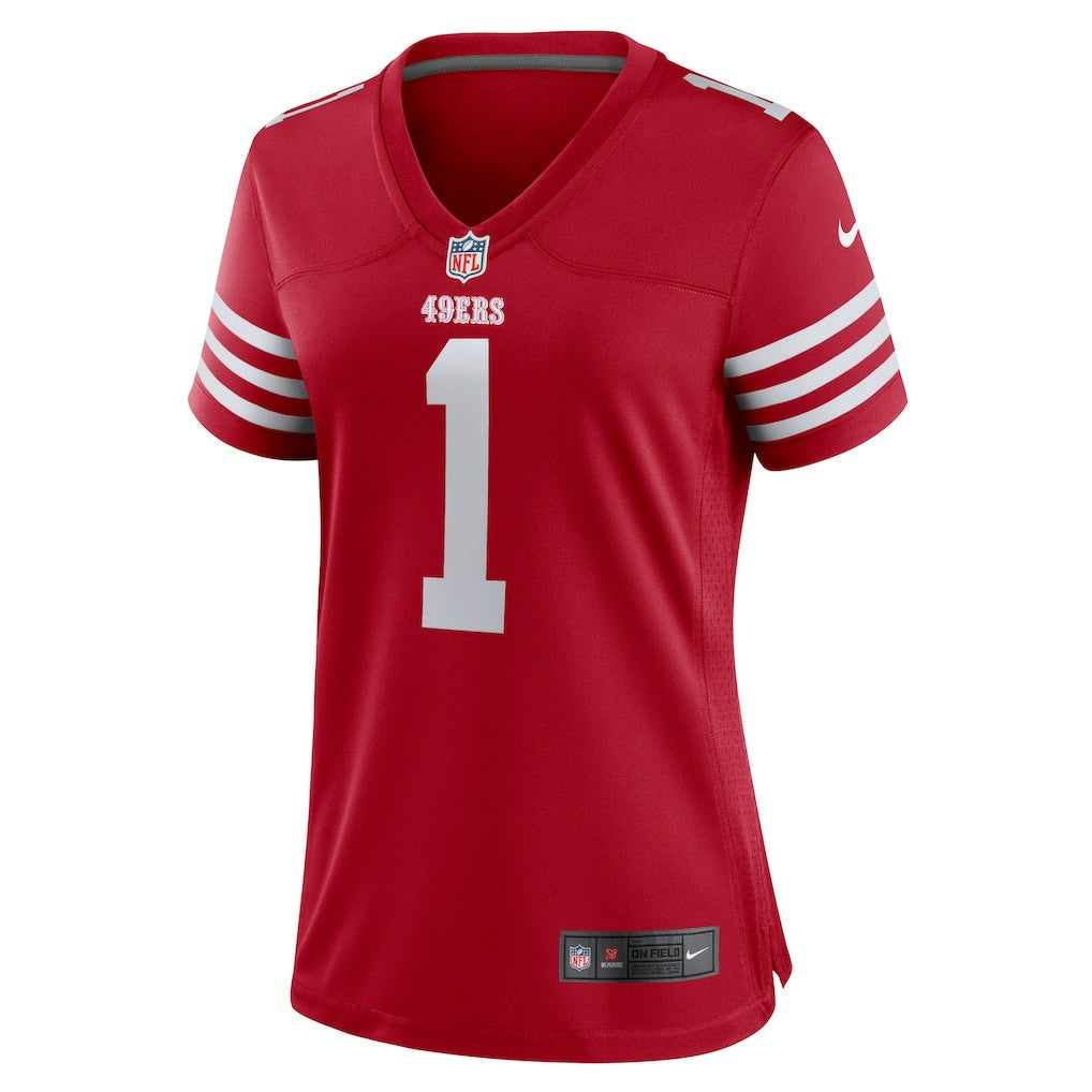 Number 1 Mom San Francisco 49ers Women's Game Jersey Scarlet | Nike for Sale