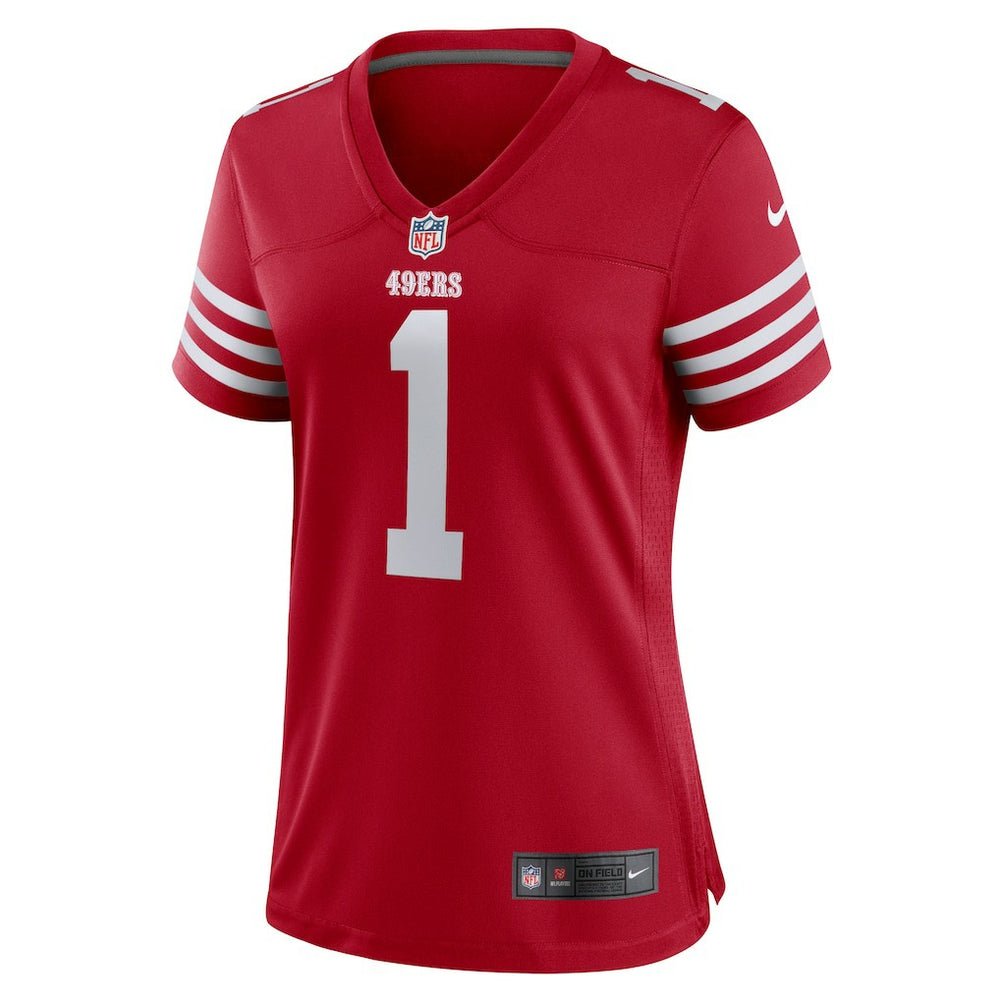 Number 1 Mom San Francisco 49ers Women's Game Jersey Scarlet | Nike for Sale