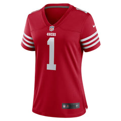 Number 1 Mom San Francisco 49ers Women's Game Jersey Scarlet | Nike for Sale
