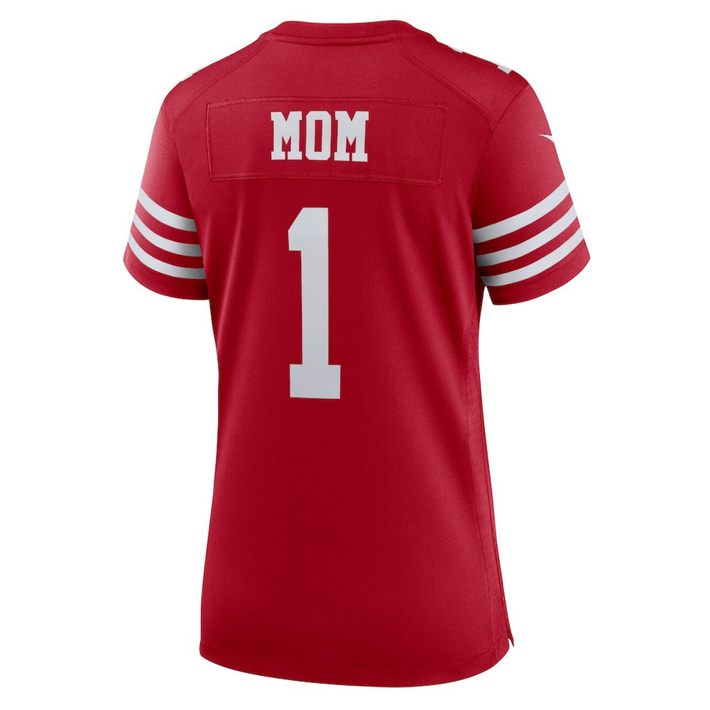 Number 1 Mom San Francisco 49ers Women's Game Jersey Scarlet | Nike for Sale