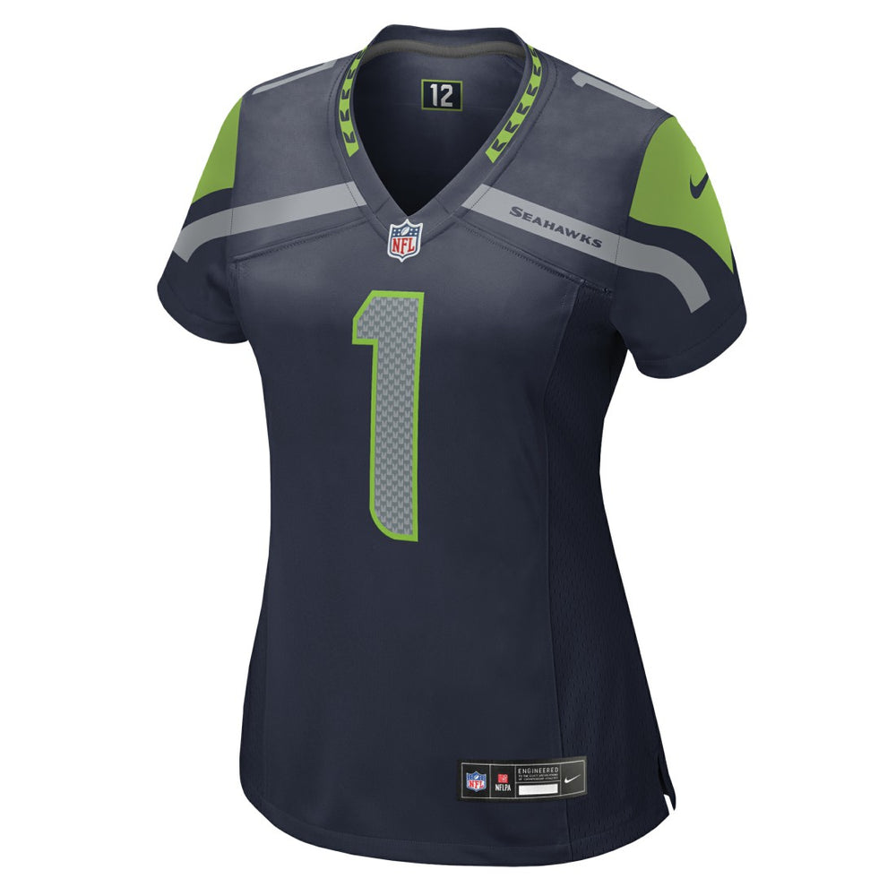 Number 1 Mom Seattle Seahawks Women's Game Jersey College Navy | Nike for Sale