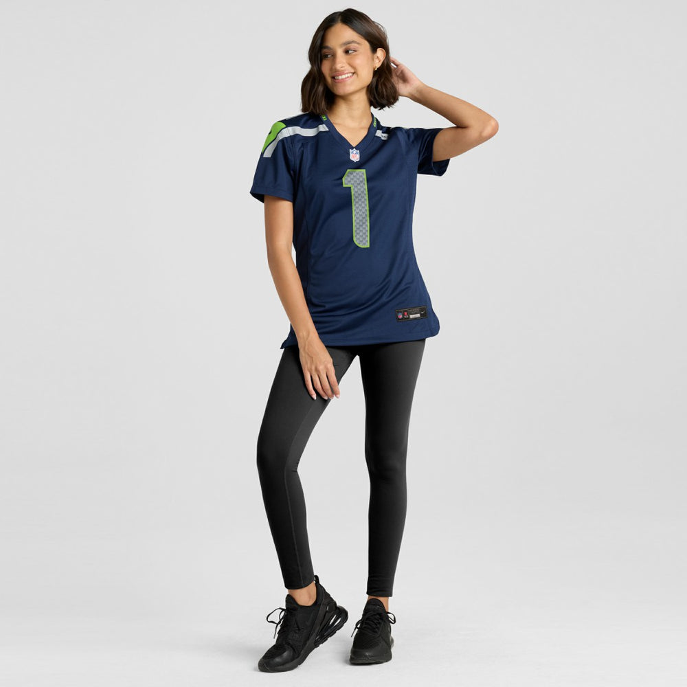 Number 1 Mom Seattle Seahawks Women's Game Jersey College Navy | Nike for Sale