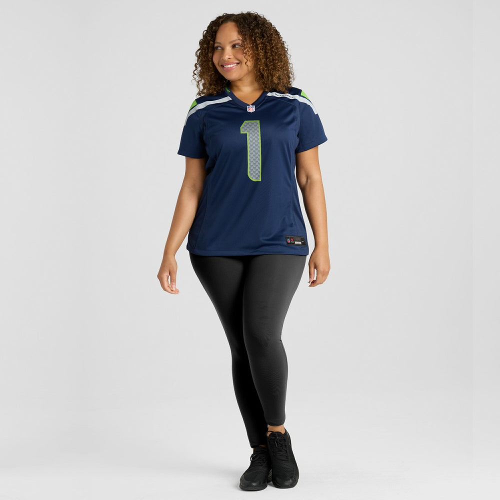 Number 1 Mom Seattle Seahawks Women's Game Jersey College Navy | Nike for Sale
