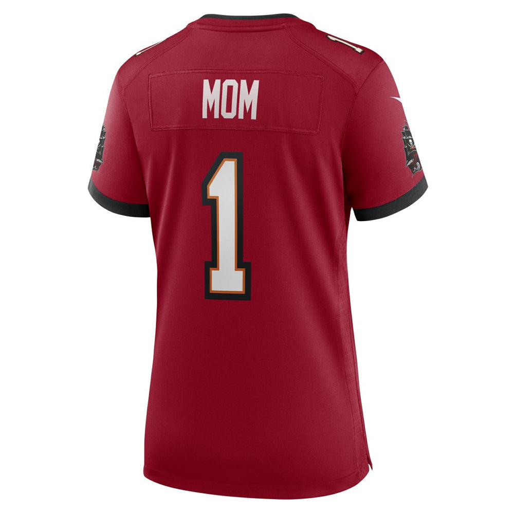 Number 1 Mom Tampa Bay Buccaneers Women's Game Jersey Red | Nike for Sale