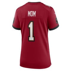 Number 1 Mom Tampa Bay Buccaneers Women's Game Jersey Red | Nike for Sale