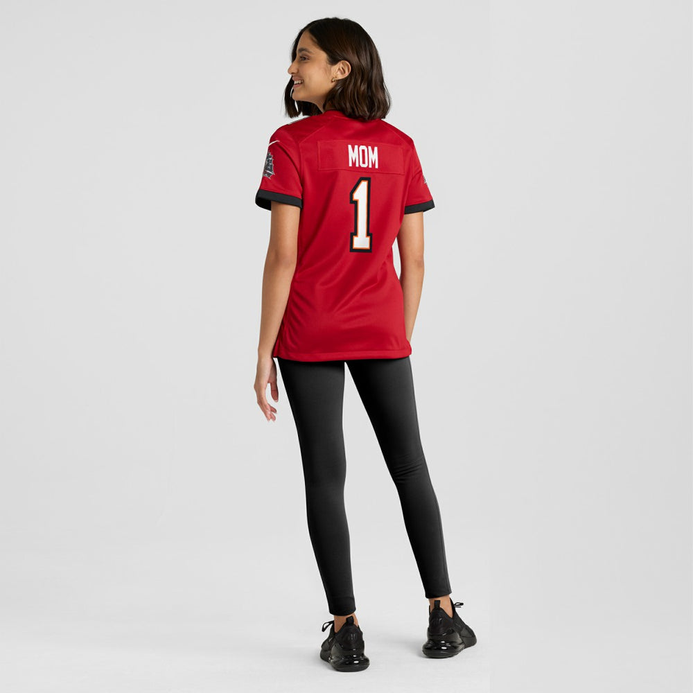 Number 1 Mom Tampa Bay Buccaneers Women's Game Jersey Red | Nike for Sale
