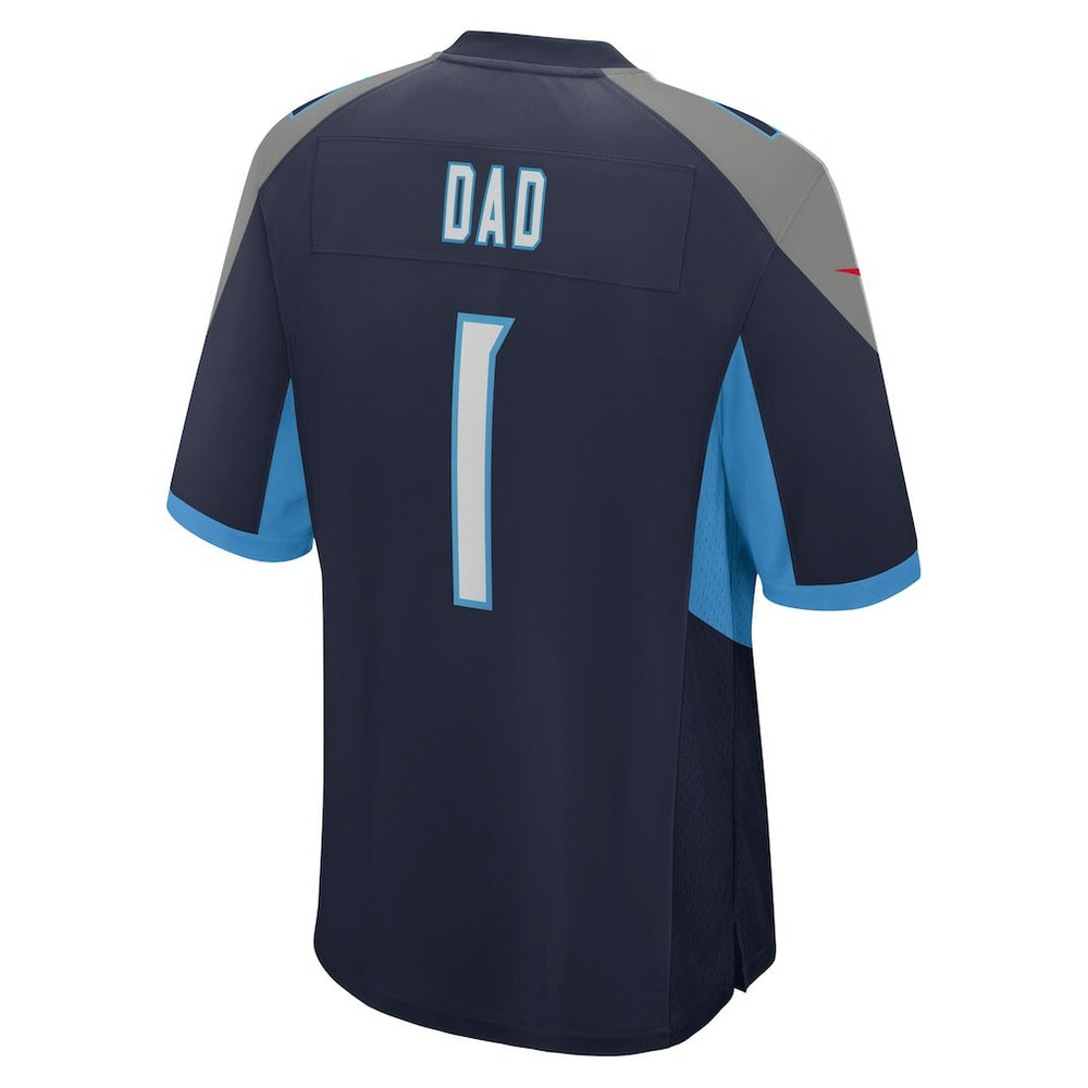 Number 1 Dad Tennessee Titans Game Jersey Navy | Nike for Sale