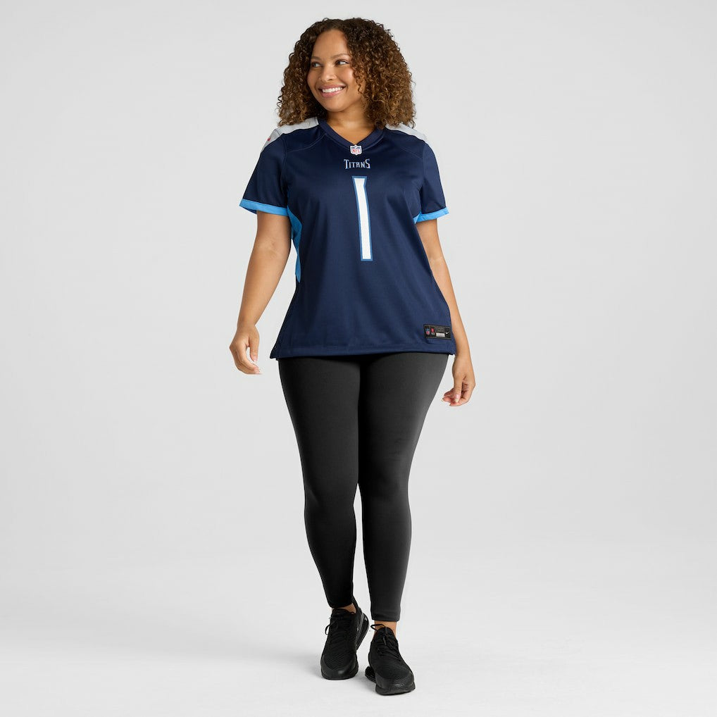 Number 1 Mom Tennessee Titans Women's Game Jersey Navy | Nike for Sale
