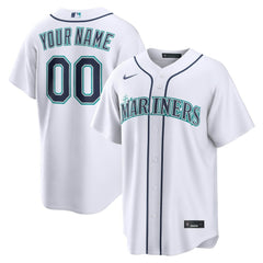 Seattle Mariners Nike Home Replica Custom Jersey - MLB