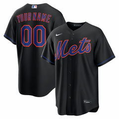 New York Mets Nike Alternate Replica Custom Jersey - MLB