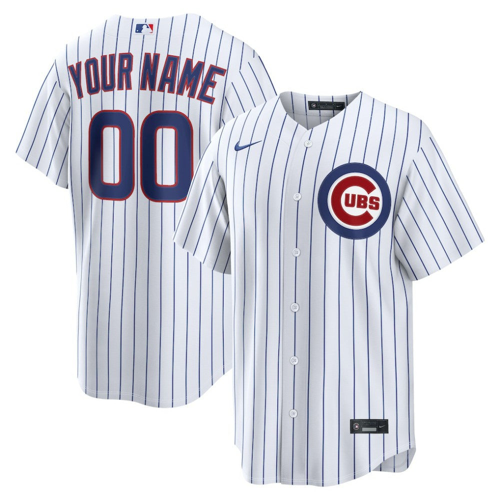 Chicago Cubs Nike Home Replica Custom Jersey - MLB