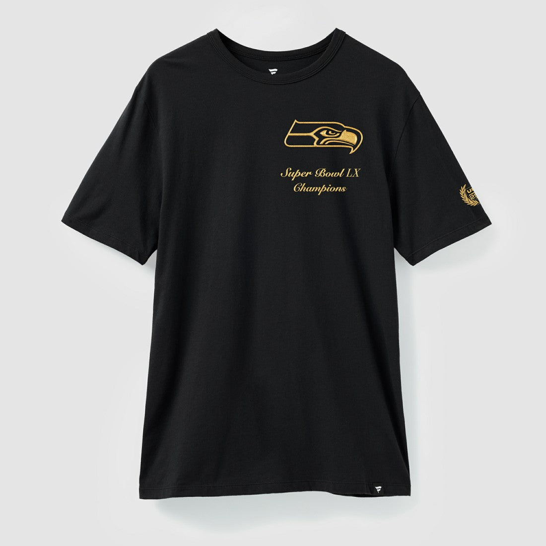 Seattle Seahawks Super Bowl LX Champions USA 250 NFL Gold Standard T-Shirt Black | Fanatics