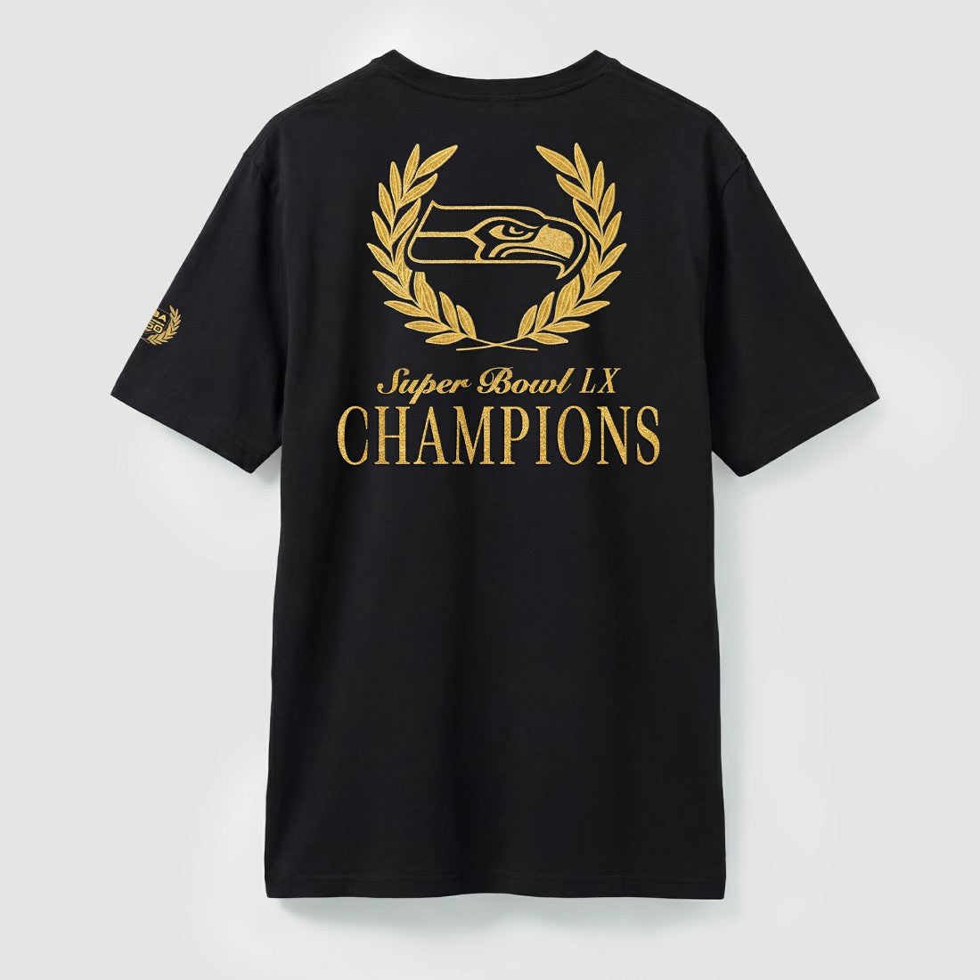 Seattle Seahawks Super Bowl LX Champions USA 250 NFL Gold Standard T-Shirt Black | Fanatics