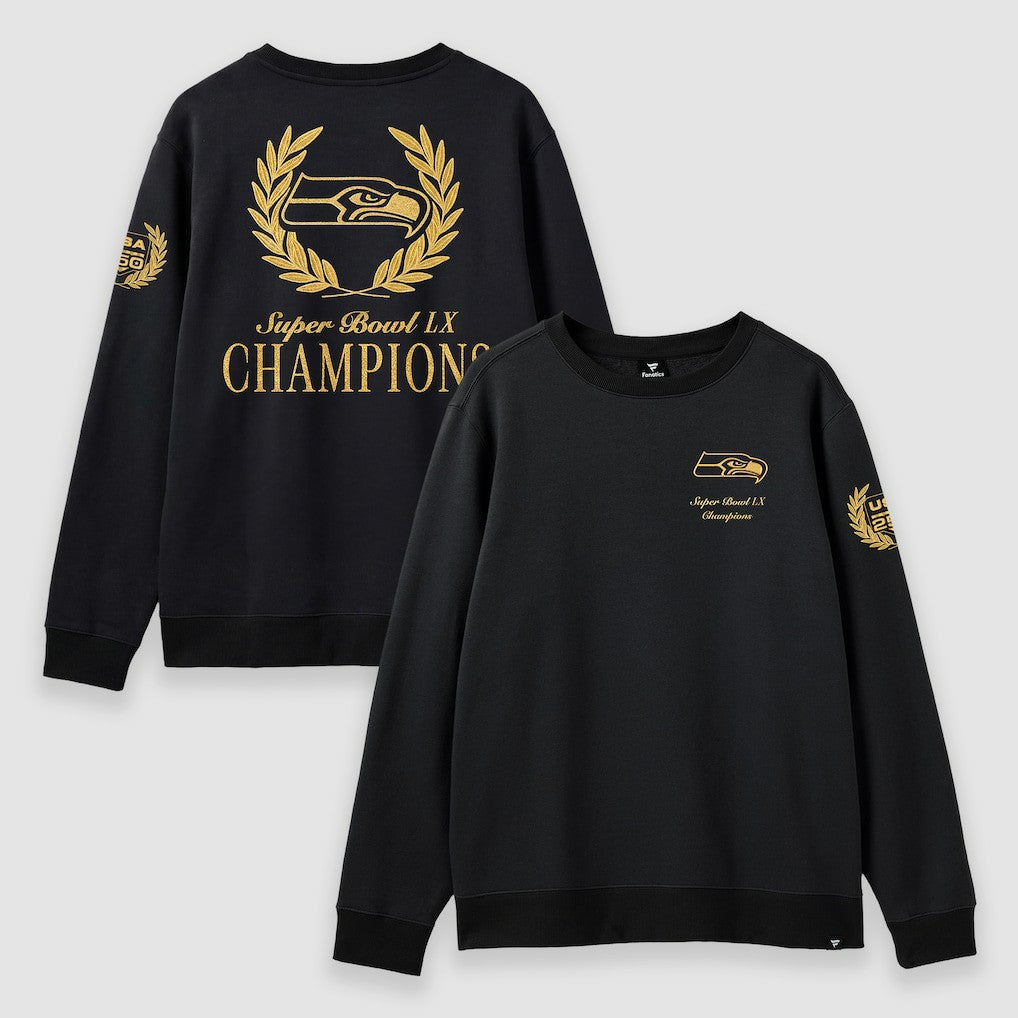 Seattle Seahawks Super Bowl LX Champions USA 250 NFL Gold Standard Fleece Sweatshirt Black | Fanatics