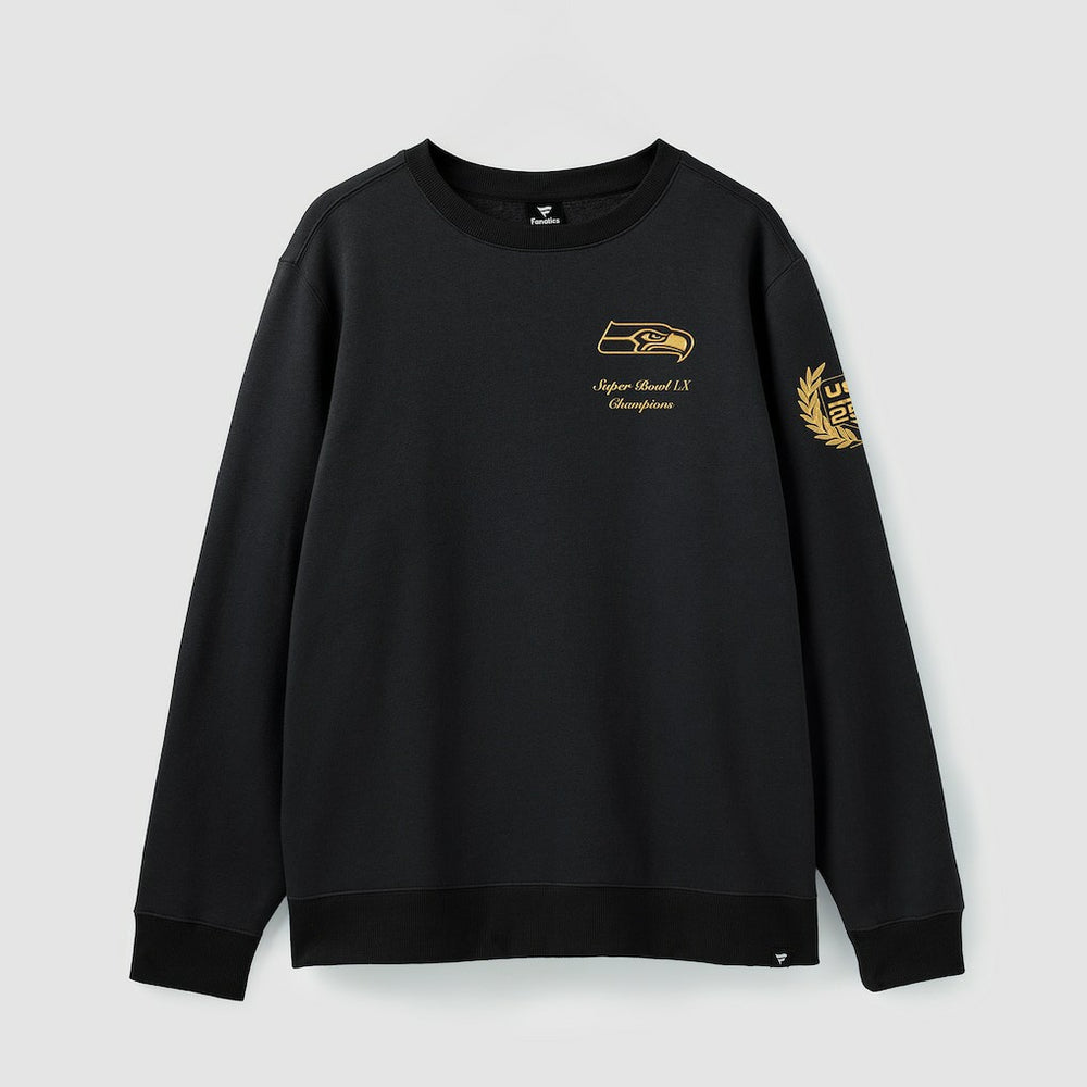 Seattle Seahawks Super Bowl LX Champions USA 250 NFL Gold Standard Fleece Sweatshirt Black | Fanatics
