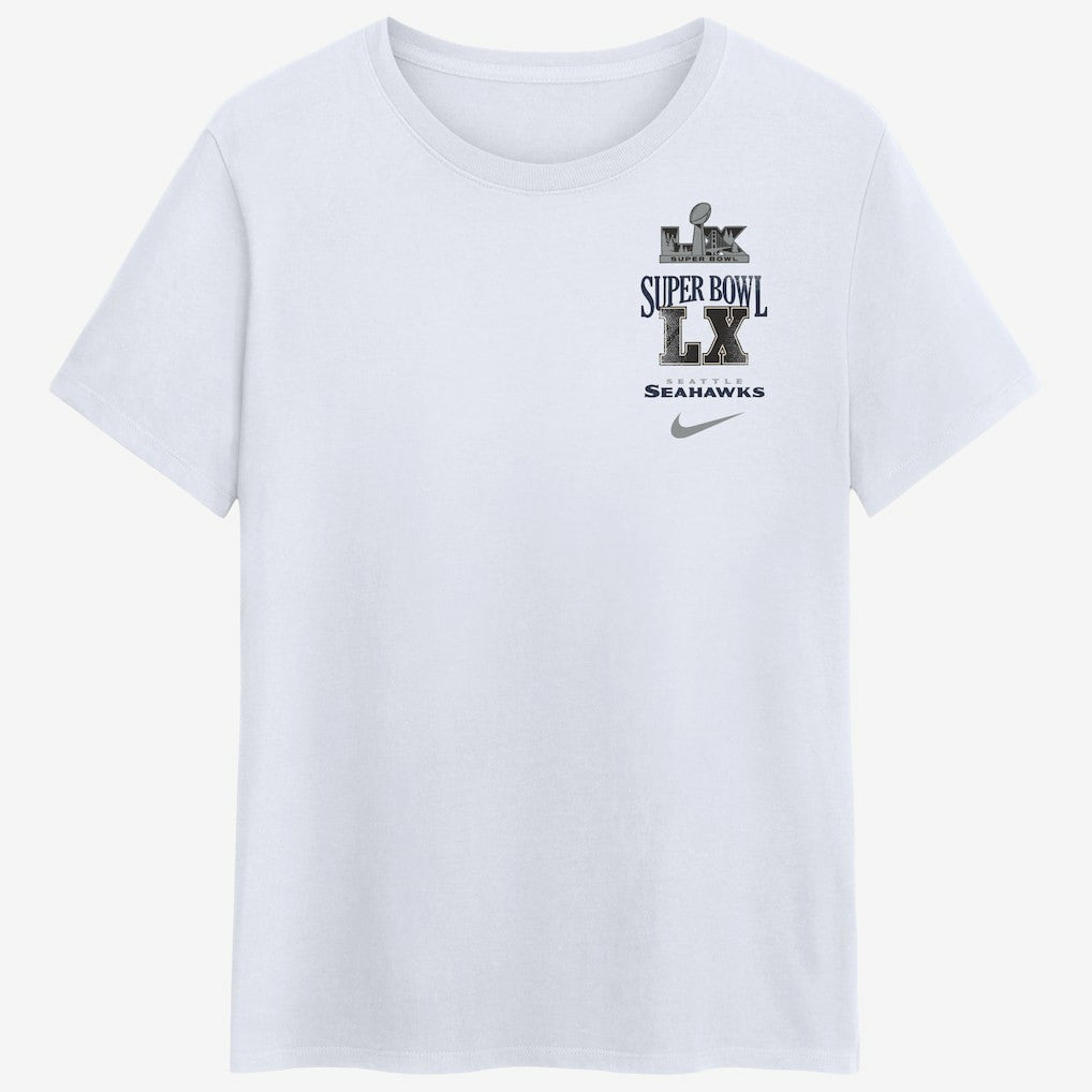 Seattle Seahawks Women's Super Bowl LX Champions Long Ball T-Shirt White | Nike for Sale