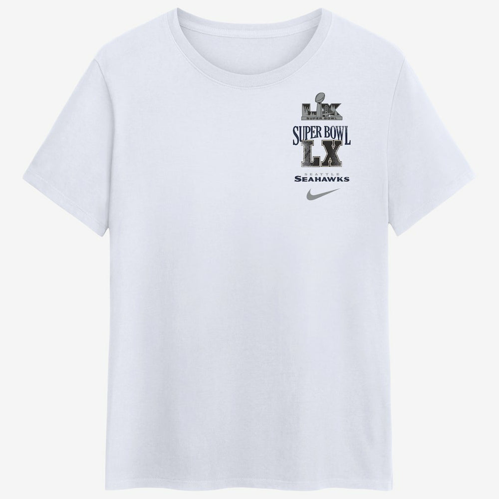 Seattle Seahawks Women's Super Bowl LX Champions Long Ball T-Shirt White | Nike for Sale