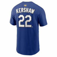 Clayton Kershaw Los Angeles Dodgers Nike 2026 Gold Collection Name & Number T-Shirt - MLB