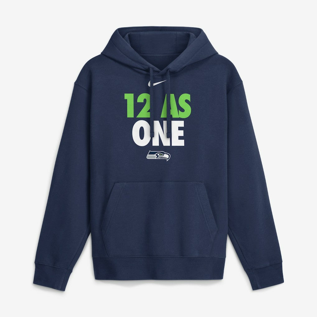 Seattle Seahawks 12 As One Hoodie Navy | Nike for Sale