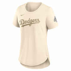 Los Angeles Dodgers Nike Women's 2026 Gold Collection Tri-Blend Wordmark T-Shirt - MLB
