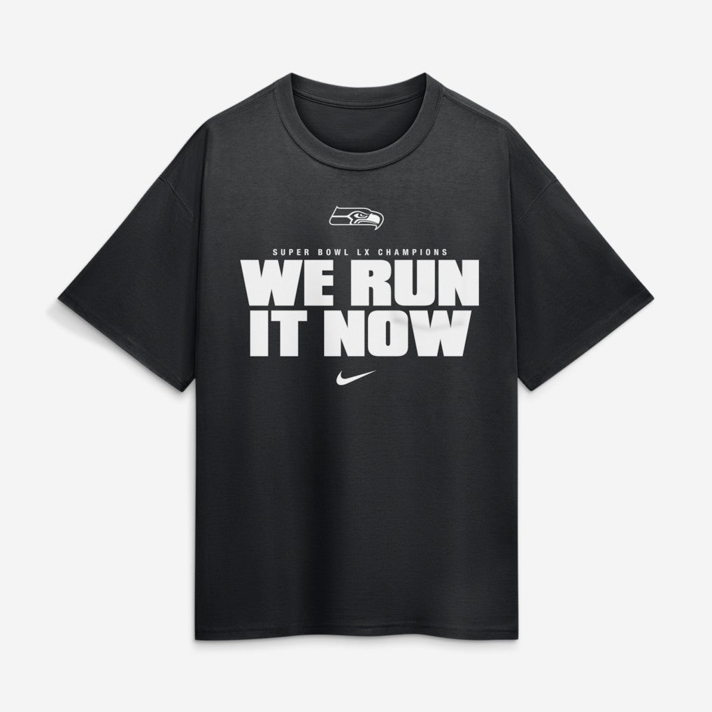 Seattle Seahawks Super Bowl LX Champions Loose T-Shirt Black | Nike for Sale