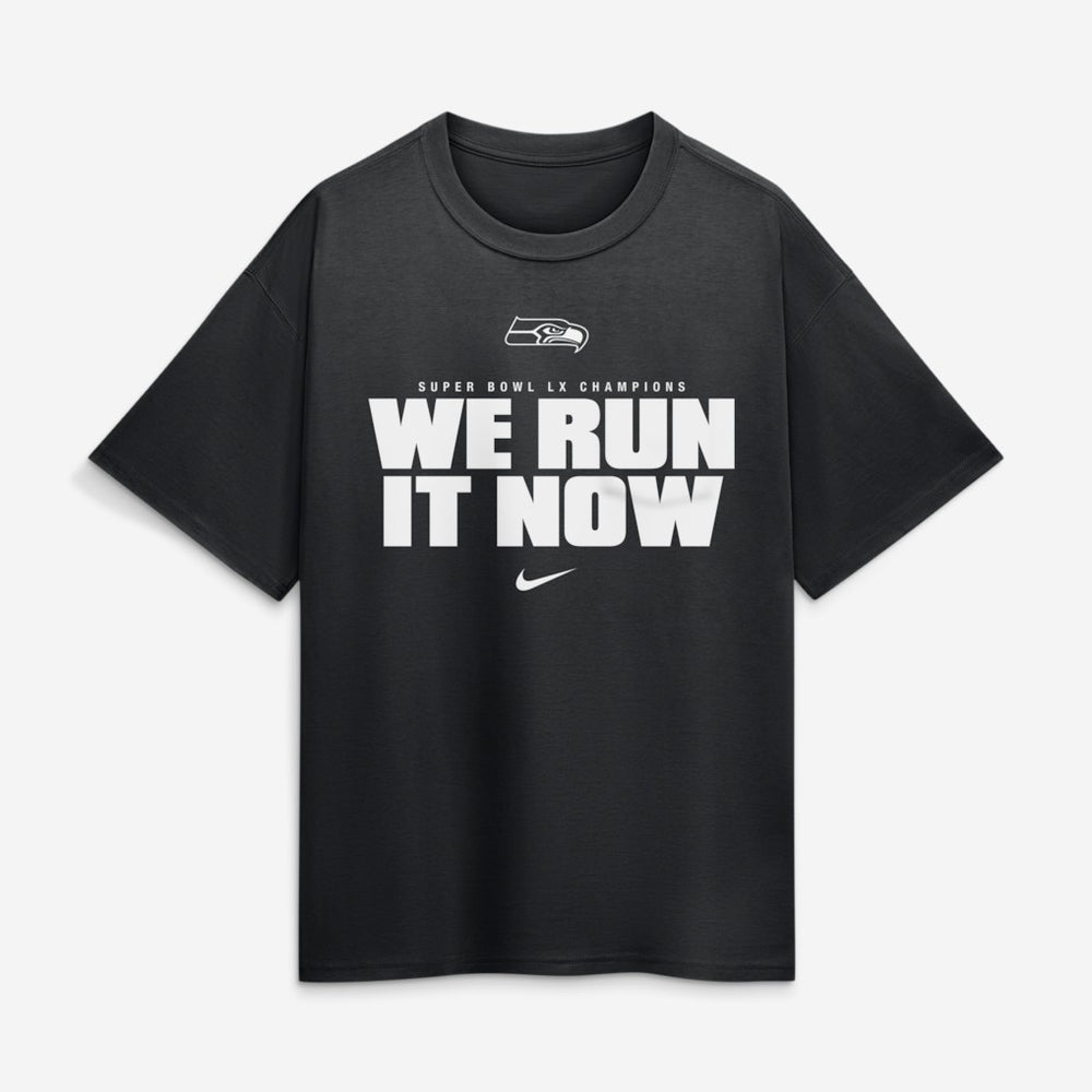 Seattle Seahawks Super Bowl LX Champions Loose T-Shirt Black | Nike for Sale