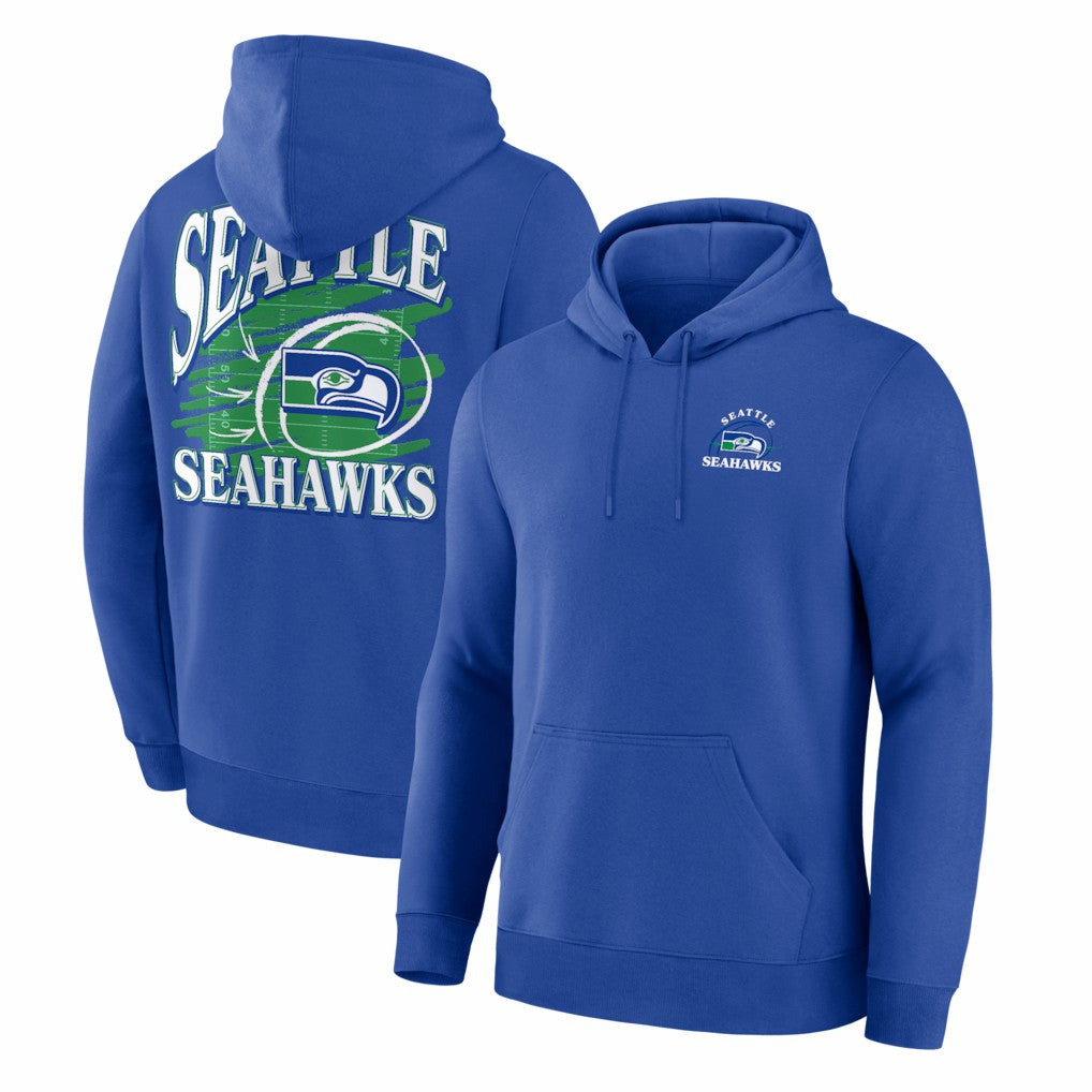 Seattle Seahawks Classic Scribble Legacy Fleece Hoodie Royal | Fanatics