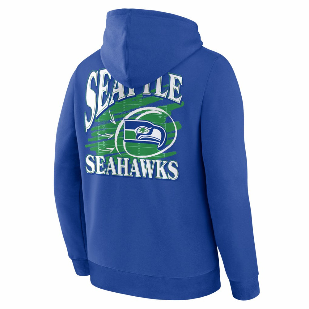 Seattle Seahawks Classic Scribble Legacy Fleece Hoodie Royal | Fanatics
