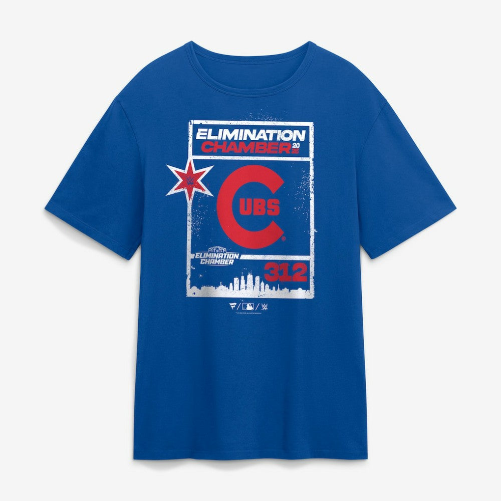 WWE x Chicago Cubs Elimination Chamber 2026 T-Shirt - MLB