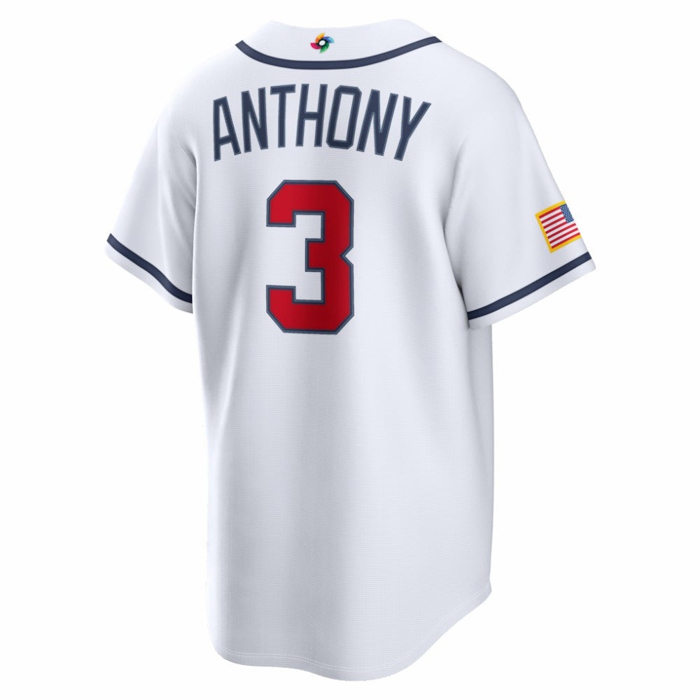 Roman Anthony USA Baseball Nike 2026 World Baseball Classic Home Stadium Jersey - MLB