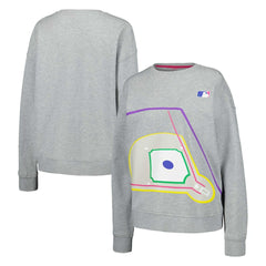 Terez MLB Women's Baseball Field Pullover Sweatshirt - MLB