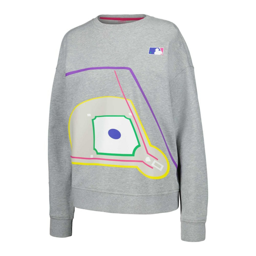 Terez MLB Women's Baseball Field Pullover Sweatshirt - MLB