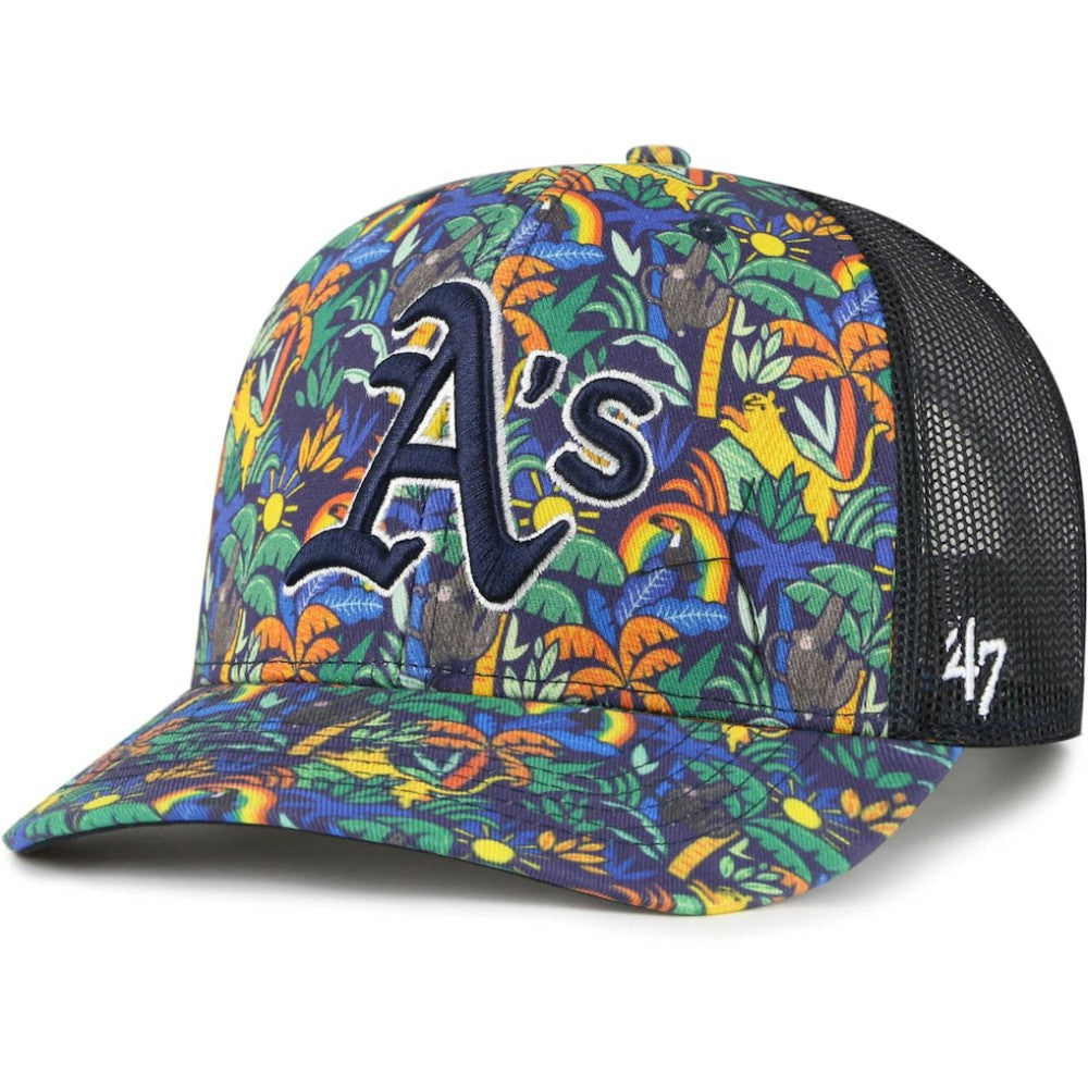 Athletics '47 Youth Jungle Gym Adjustable Trucker Hat - MLB