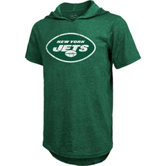 Ahmad Sauce Gardner New York Jets Majestic Threads Player Name & Number Tri-Blend Hoodie T-Shirt Heather Green | NFL