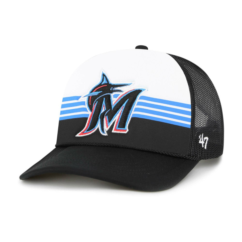 Miami Marlins '47 Lift Off Foam Front Mesh Trucker Adjustable Hat - MLB