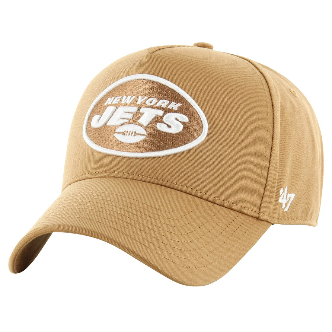 New York Jets '47 Ballpark MVP Adjustable Hat Tan | 47 brand