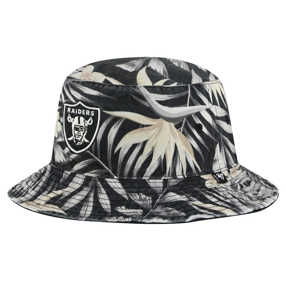 Las Vegas Raiders '47 Tropicalia Bucket Hat Black | 47 brand