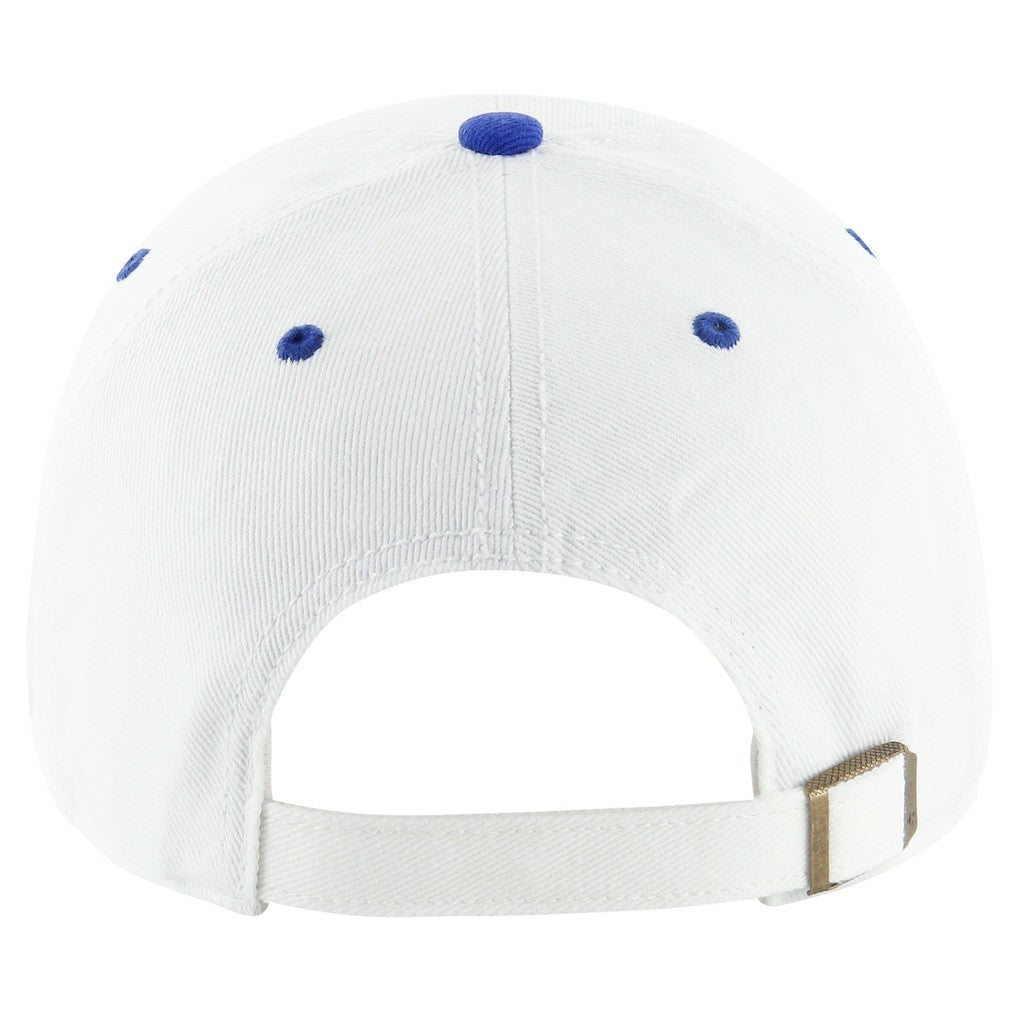 New York Giants '47 Double Header Diamond Clean Up Adjustable Hat White/Royal | 47 brand