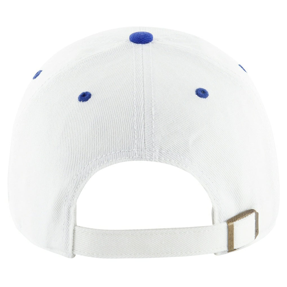 New York Giants '47 Double Header Diamond Clean Up Adjustable Hat White/Royal | 47 brand