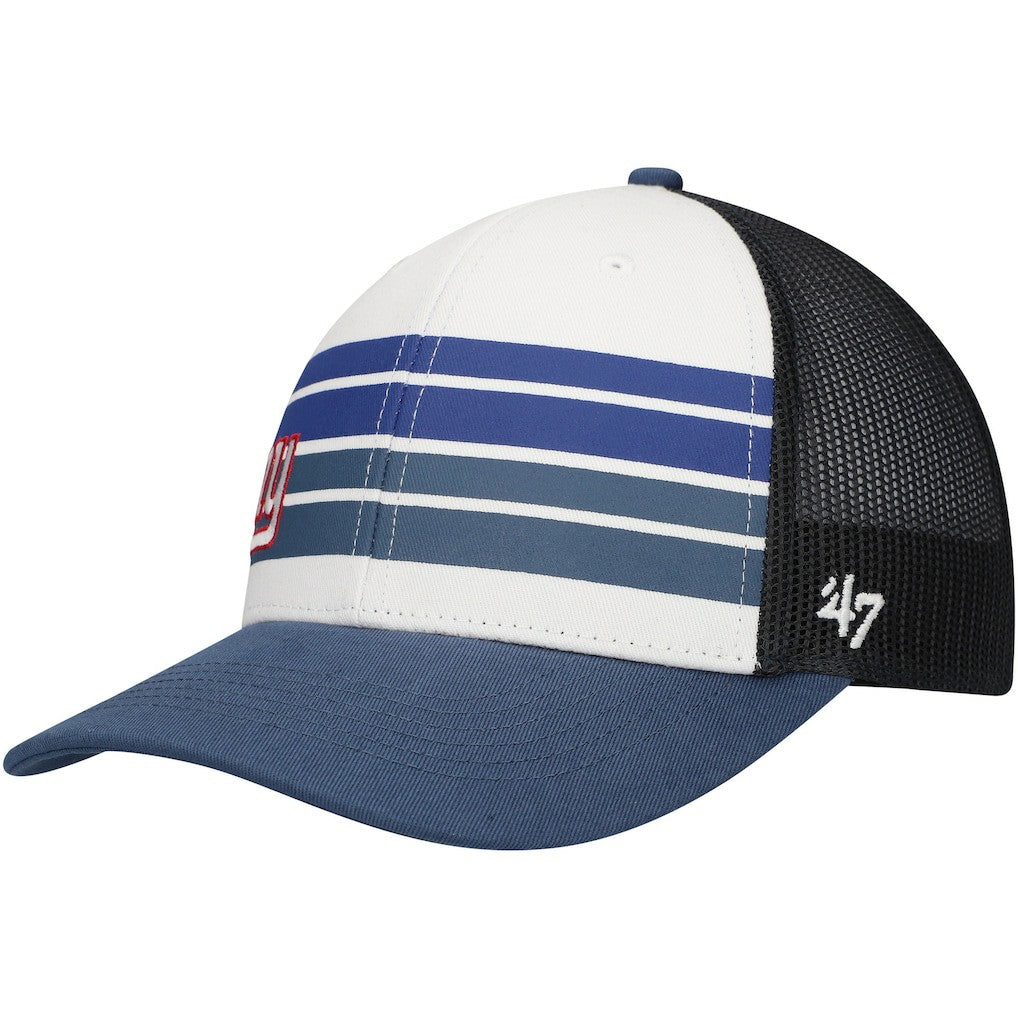 New York Giants '47 Youth Cove Trucker Adjustable Hat White/Blue | 47 brand
