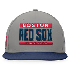 Boston Red Sox Fanatics Line Drive Two-Tone Snapback Hat - MLB