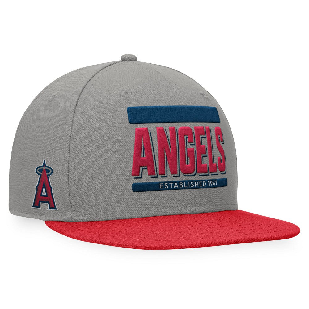 Los Angeles Angels Fanatics Line Drive Two-Tone Snapback Hat - MLB