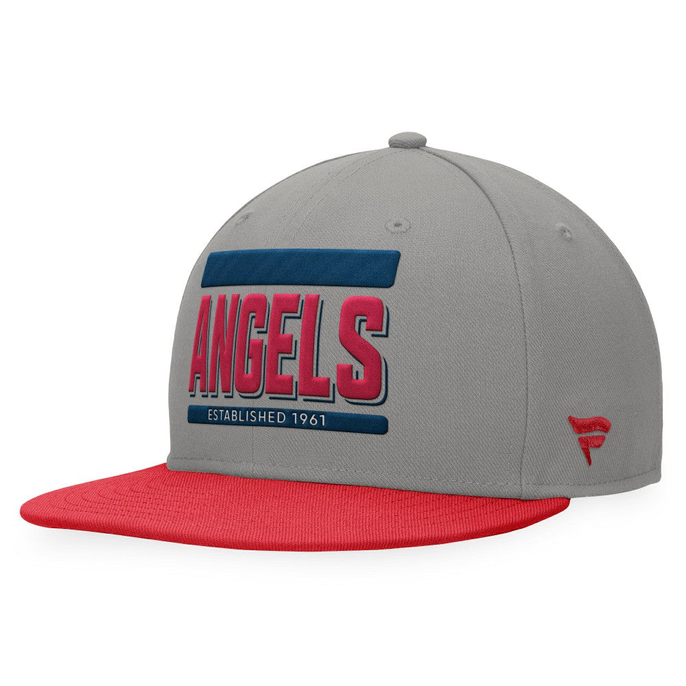 Los Angeles Angels Fanatics Line Drive Two-Tone Snapback Hat - MLB