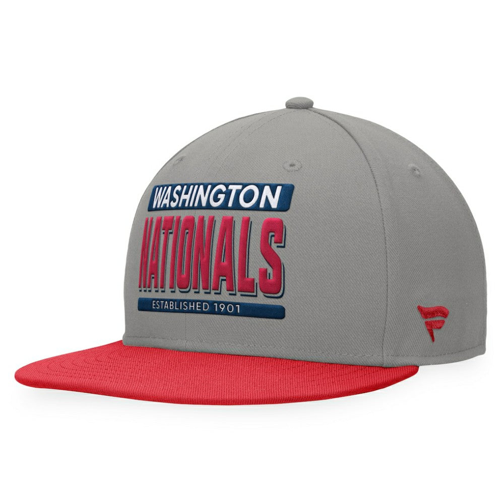 Washington Nationals Fanatics Line Drive Two-Tone Snapback Hat - MLB