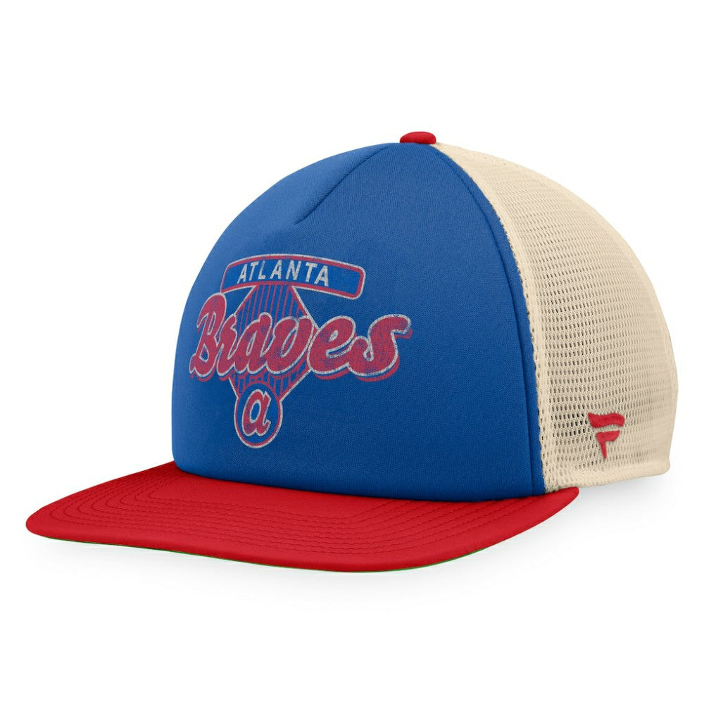 Atlanta Braves Fanatics Cooperstown Collection Talley Foam Trucker Snapback Hat - MLB
