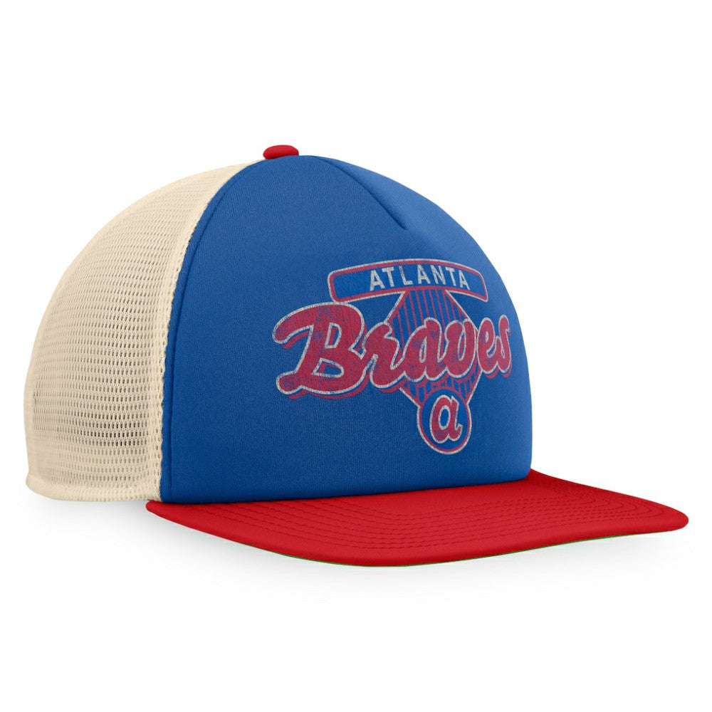 Atlanta Braves Fanatics Cooperstown Collection Talley Foam Trucker Snapback Hat - MLB