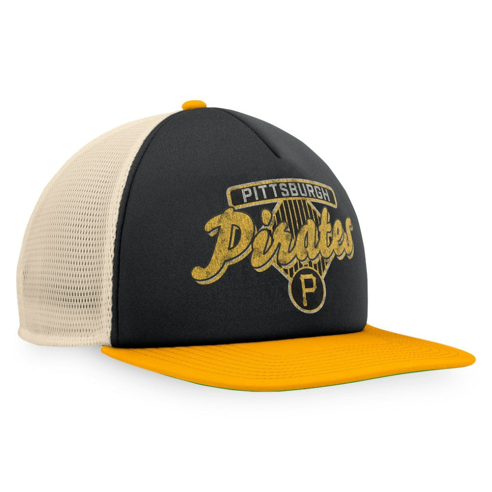 Pittsburgh Pirates Fanatics Cooperstown Collection Talley Foam Trucker Snapback Hat - MLB