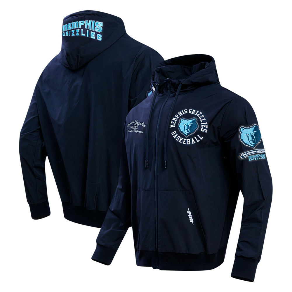 Memphis Grizzlies Pro Standard Hybrid Full-Zip Hoodie Navy - NBA