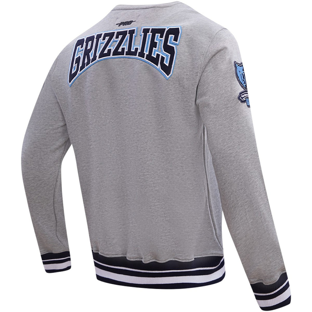 Memphis Grizzlies Pro Standard Crest Emblem Pullover Sweatshirt Heather Gray - NBA